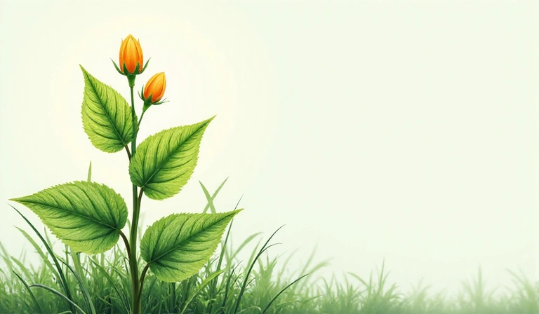 Illustration of a flourishing plant symbolizing growth and natural health