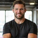 Portrait of David Miller, a fitness coach and physiotherapist.