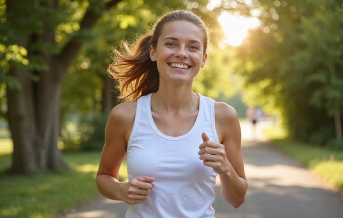 Happy energetic person after taking multivitamin